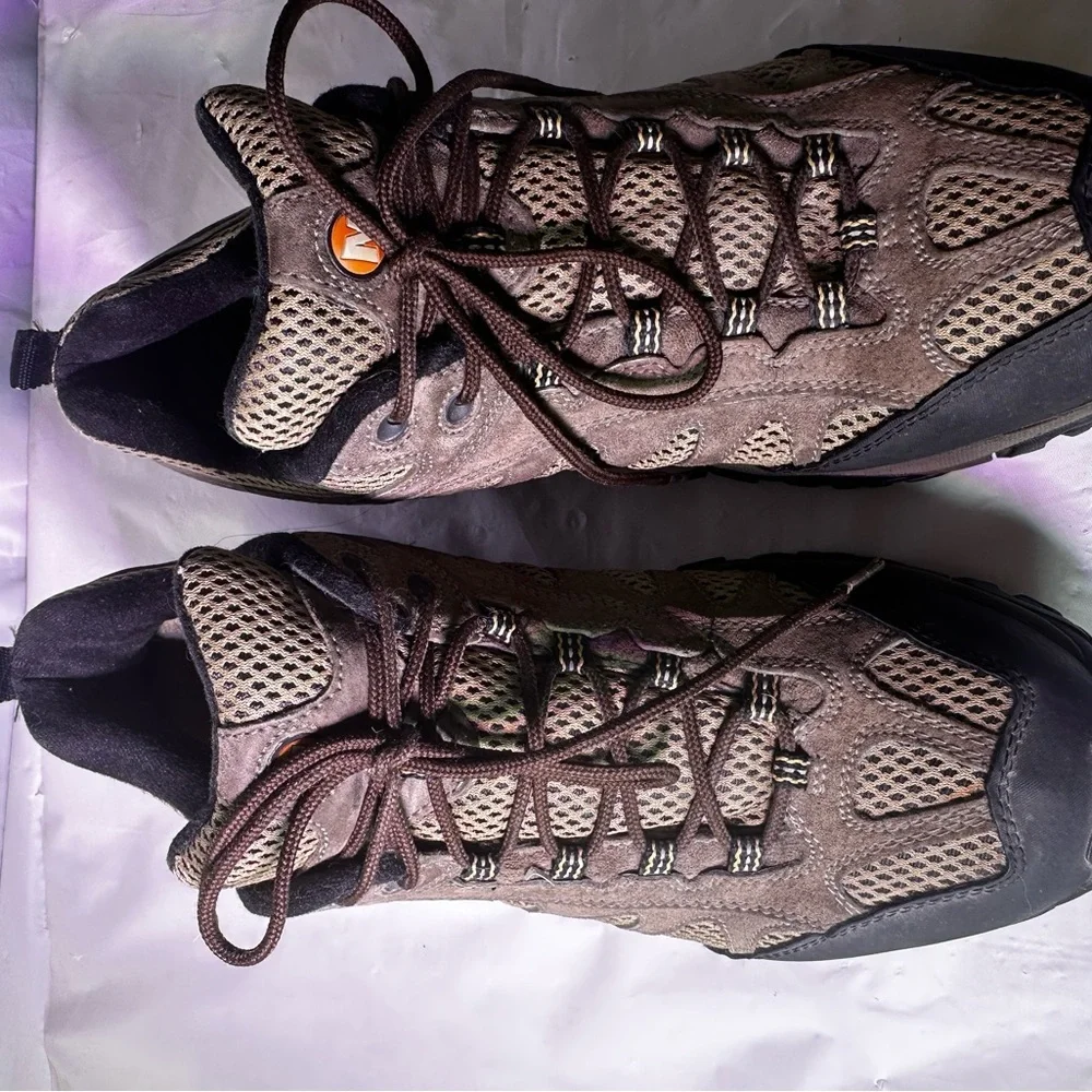 Merrell Taupe and Black Trail Shoes